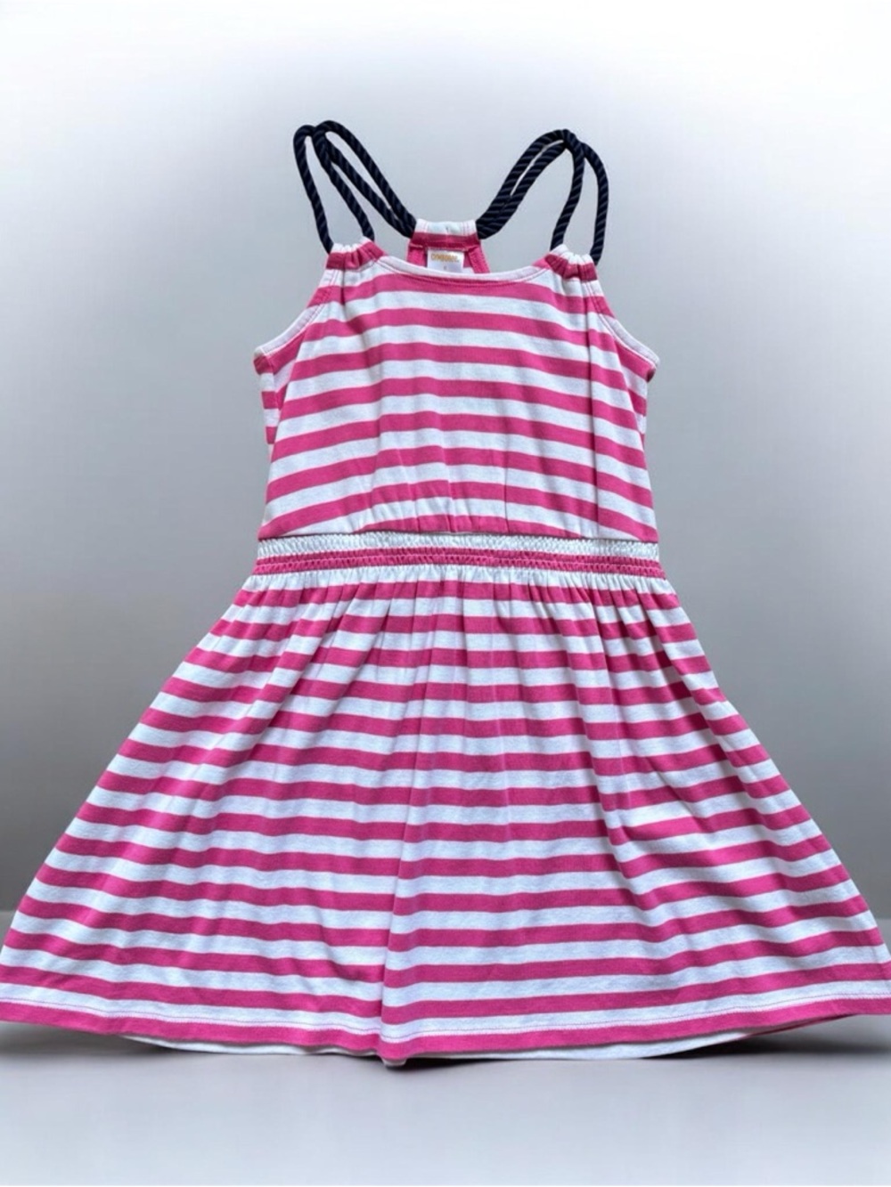 Gymboree Stripes and Anchors Pink & White Striped Sundress Size 6 NWT
